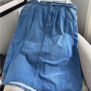 Anthropologie Denim Skirt